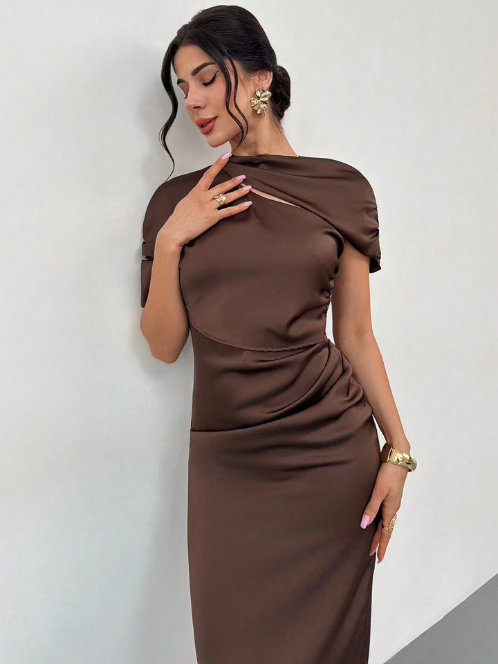 Rochie maxi SHEIN, maro