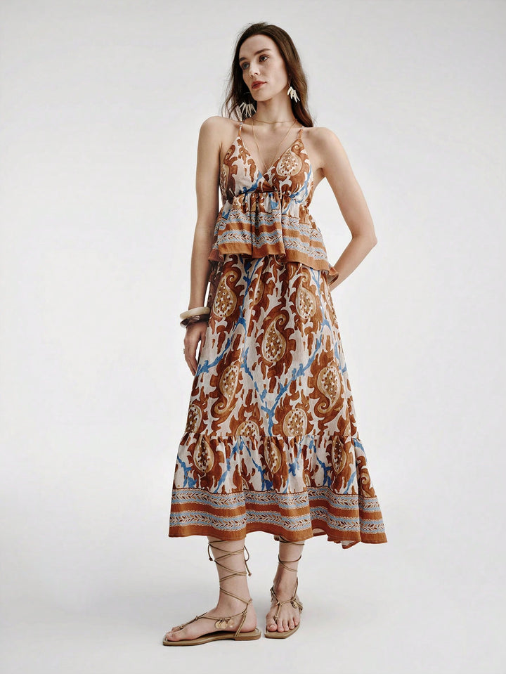 Rochie maxi SHEIN, mix culori
