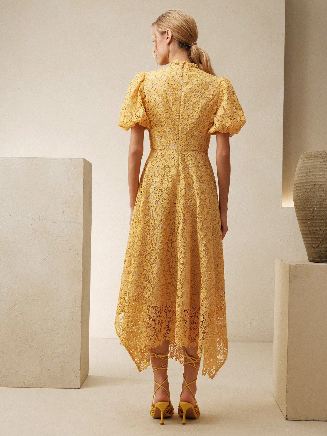 Rochie midi SHEIN, galben