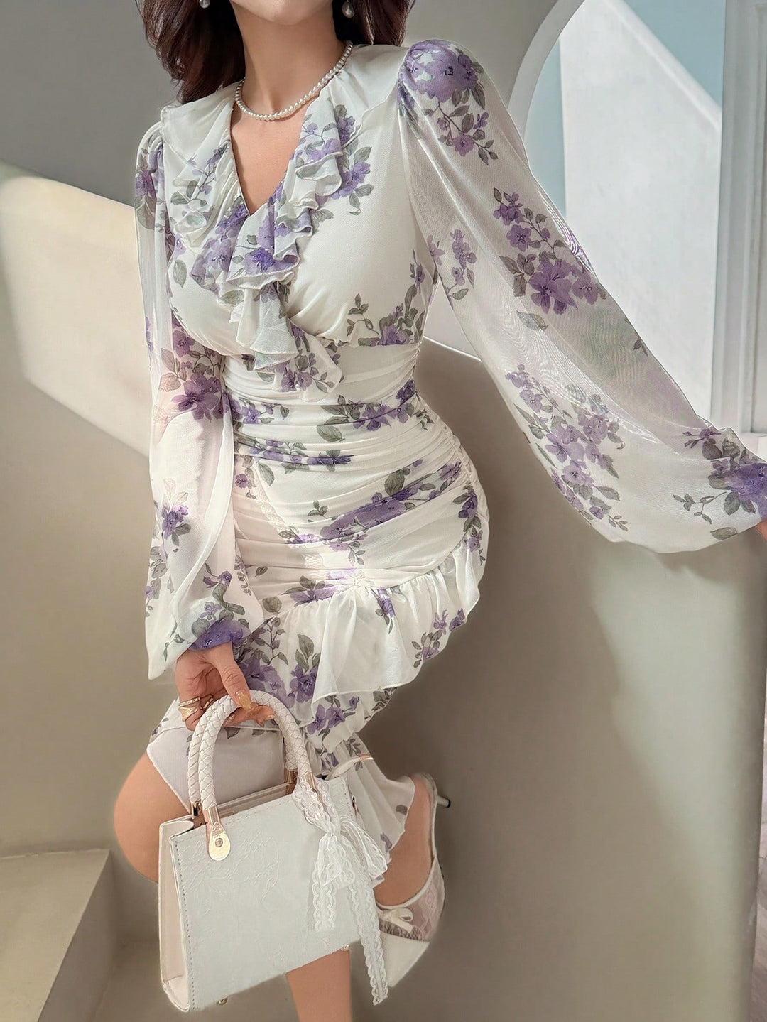 Rochie midi SHEIN, mix culori