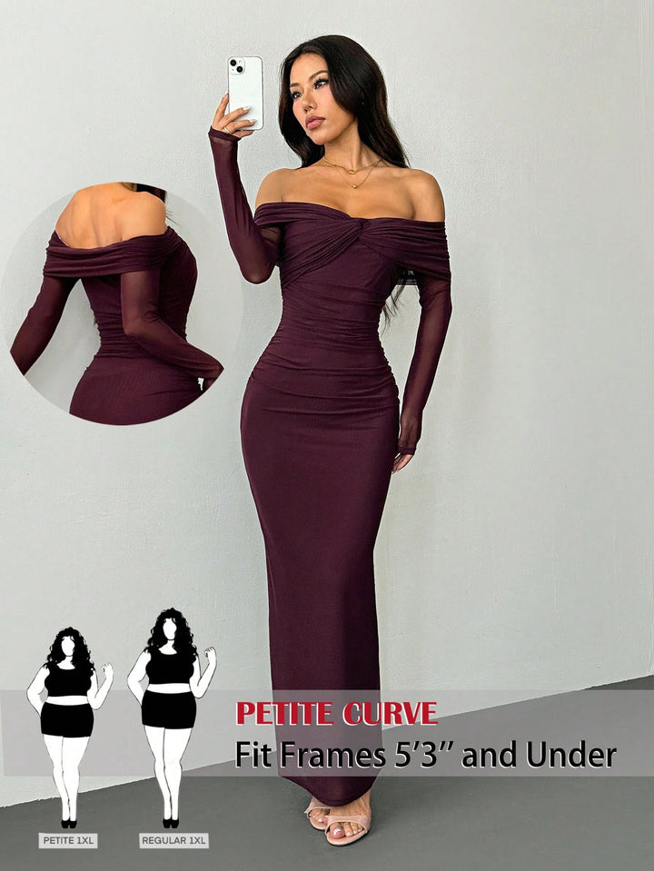 Rochie maxi SHEIN, vișiniu