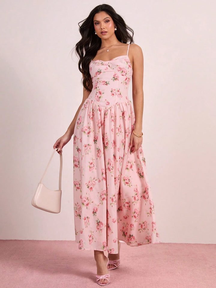 Rochie maxi SHEIN, roz