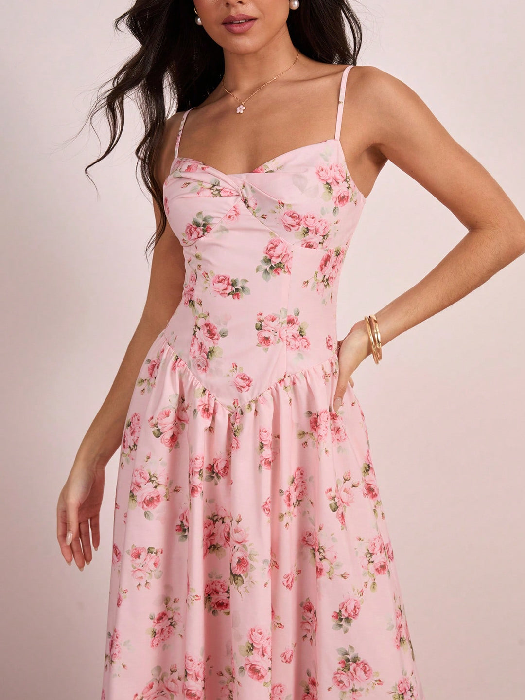 Rochie maxi SHEIN, roz