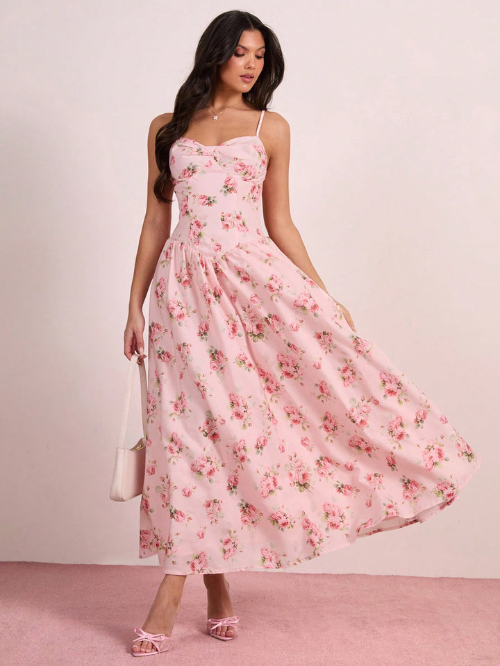 Rochie maxi SHEIN, roz