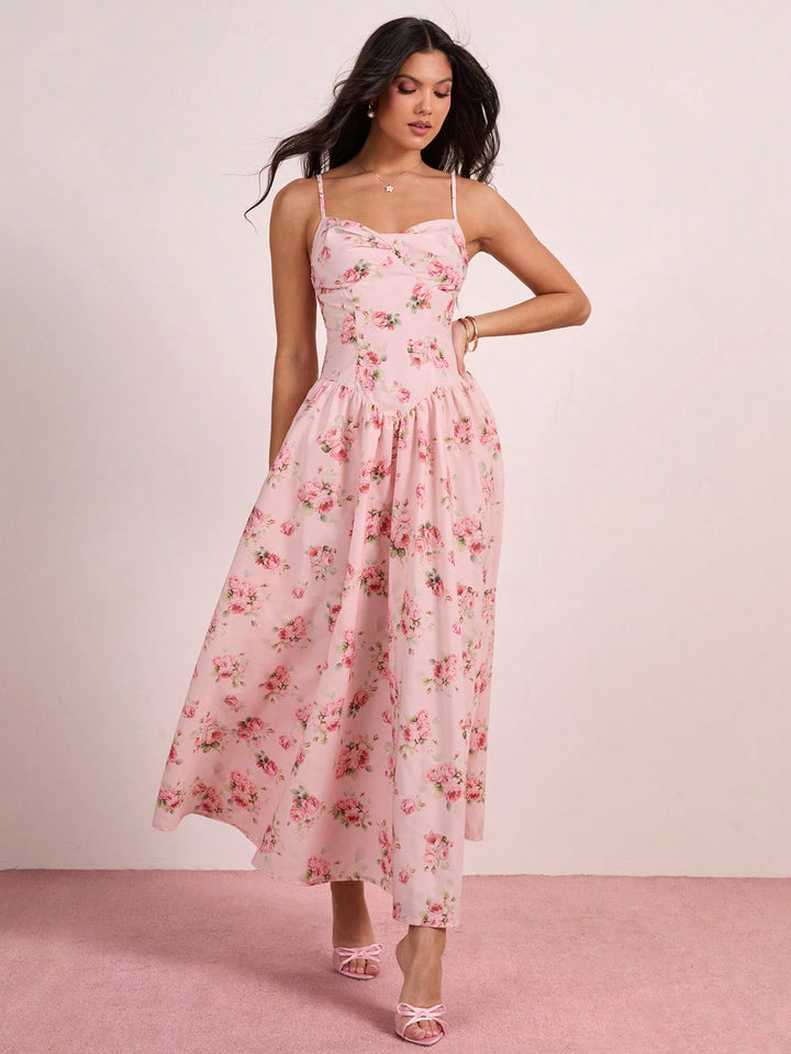 Rochie maxi SHEIN, roz