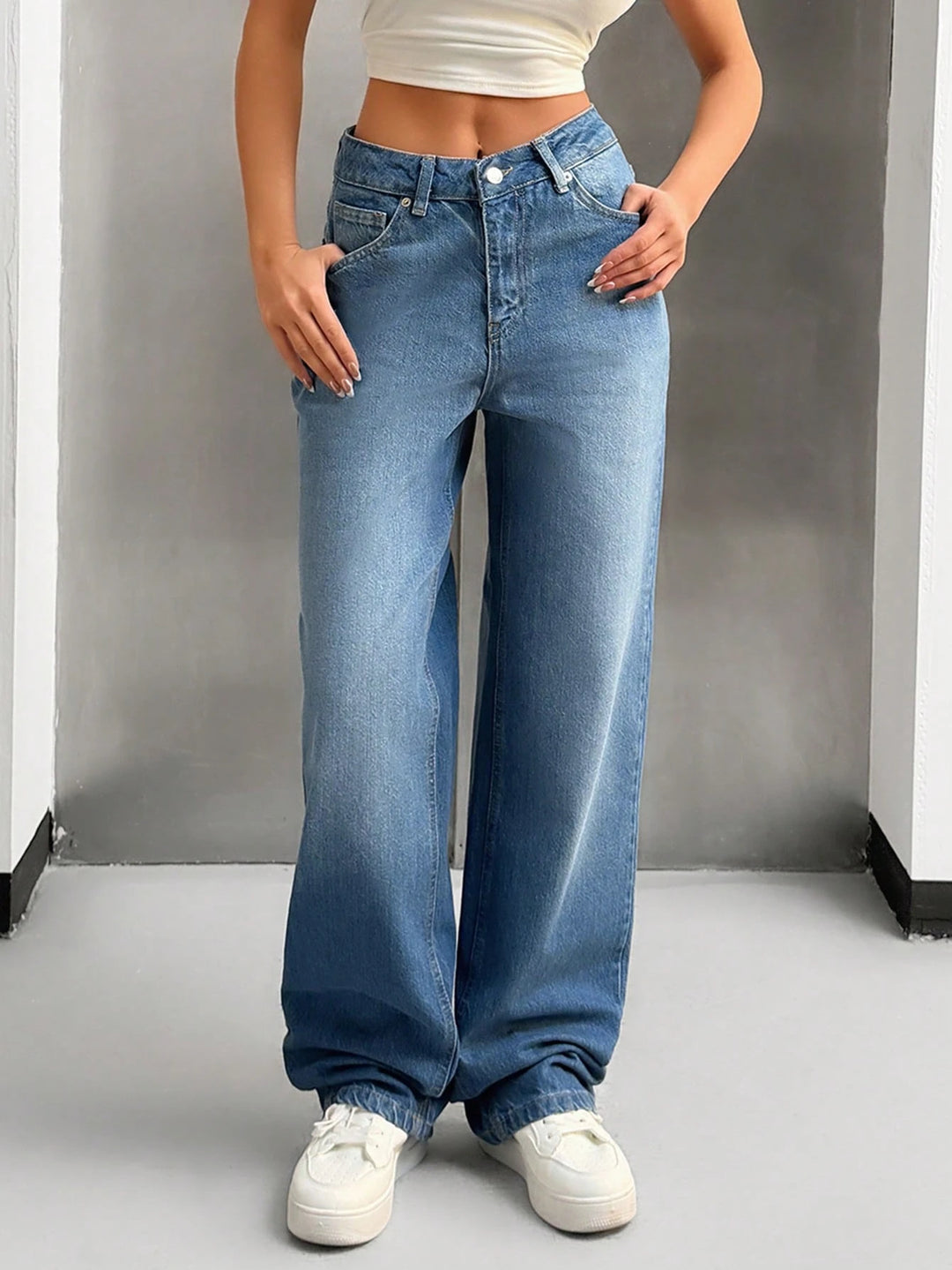 Jeans SHEIN, albastru