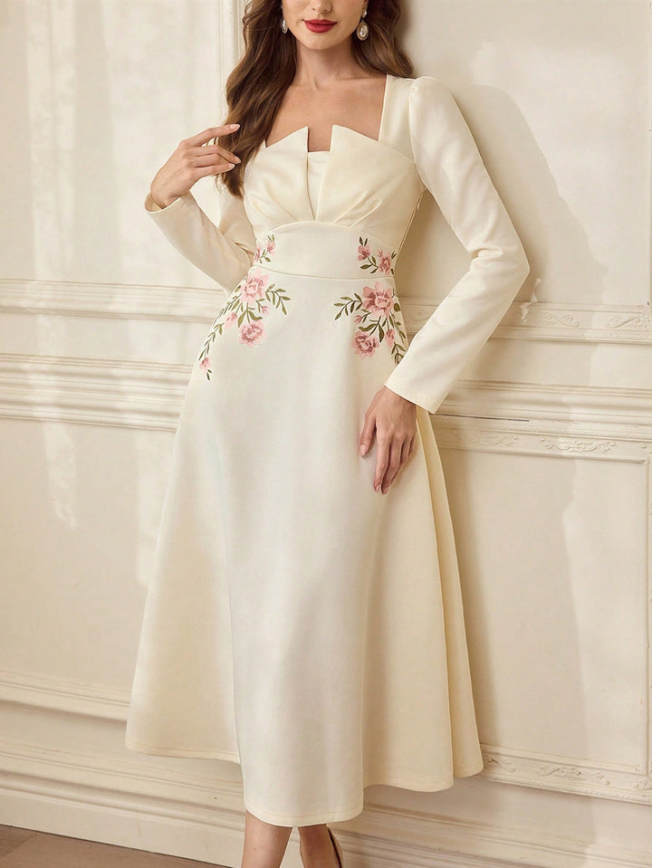 Rochie maxi SHEIN, bej