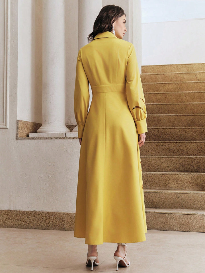 Rochie maxi SHEIN, galben