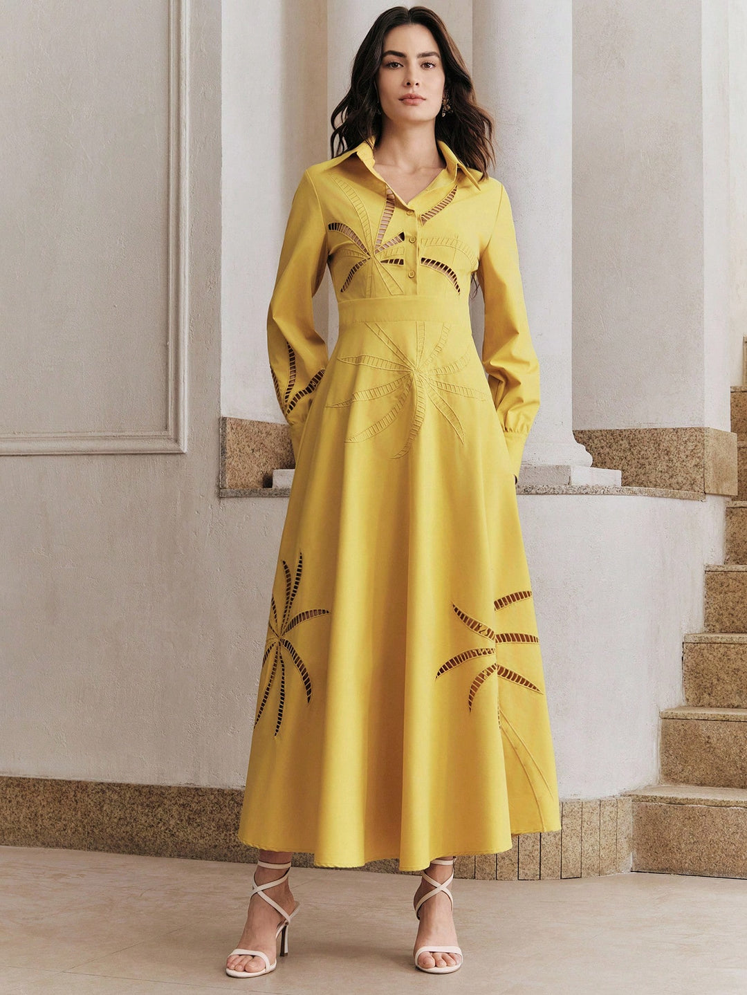 Rochie maxi SHEIN, galben