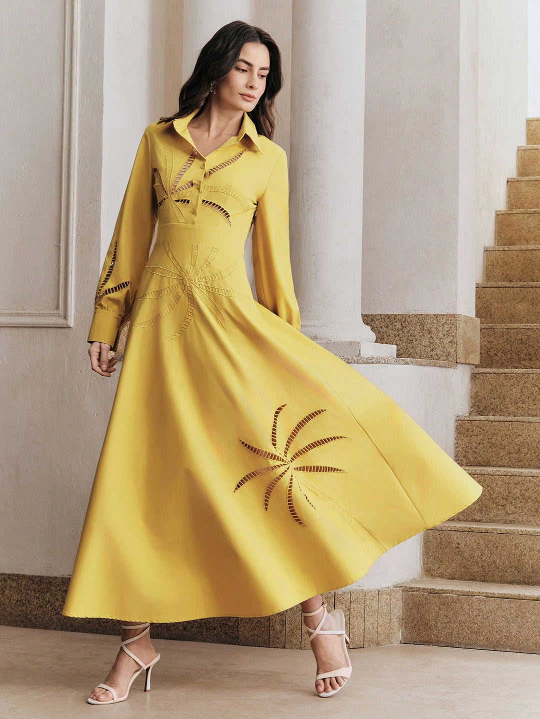 Rochie maxi SHEIN, galben