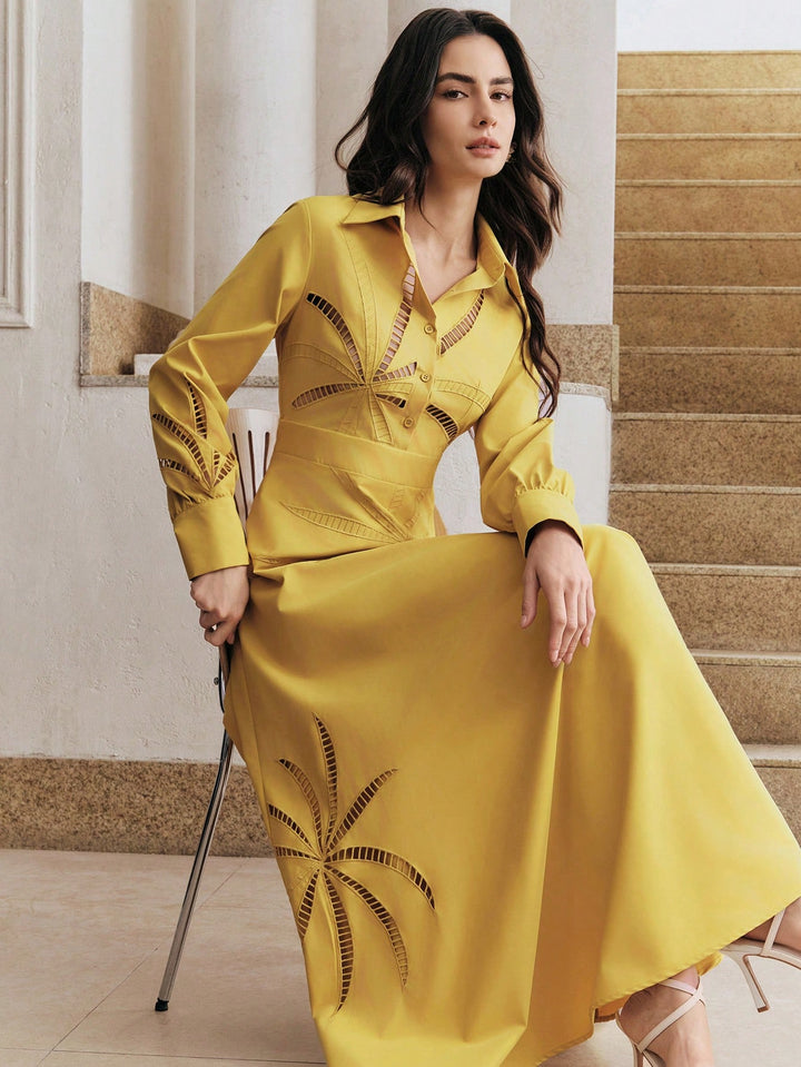 Rochie maxi SHEIN, galben