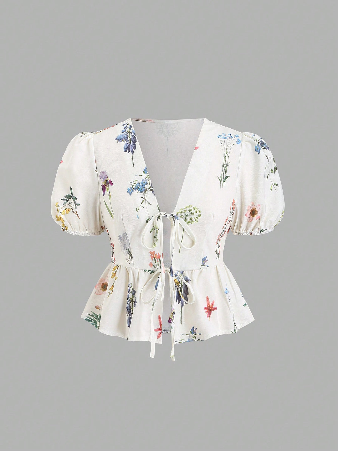 Bluza cropped SHEIN, alb