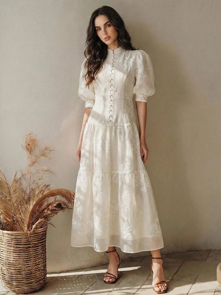 Rochie maxi SHEIN, bej