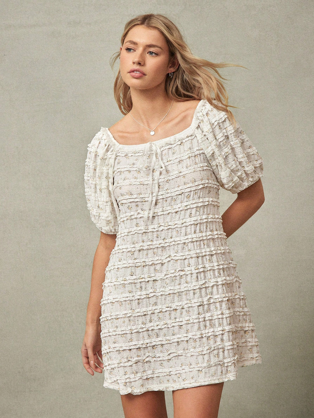 Rochie mini SHEIN, alb