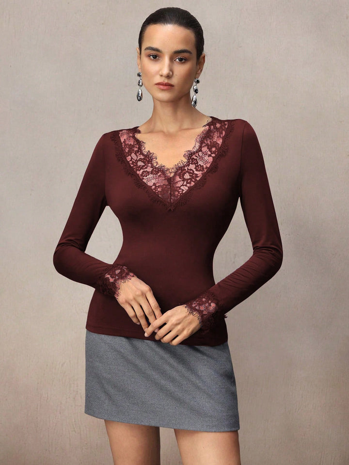Tricou SHEIN, vișiniu