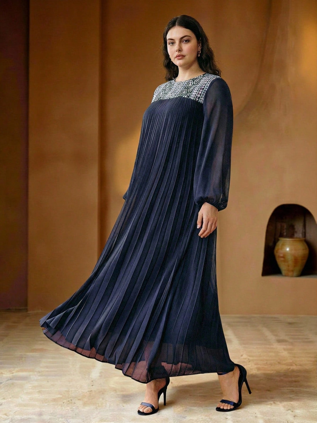 Rochie maxi SHEIN, albastru