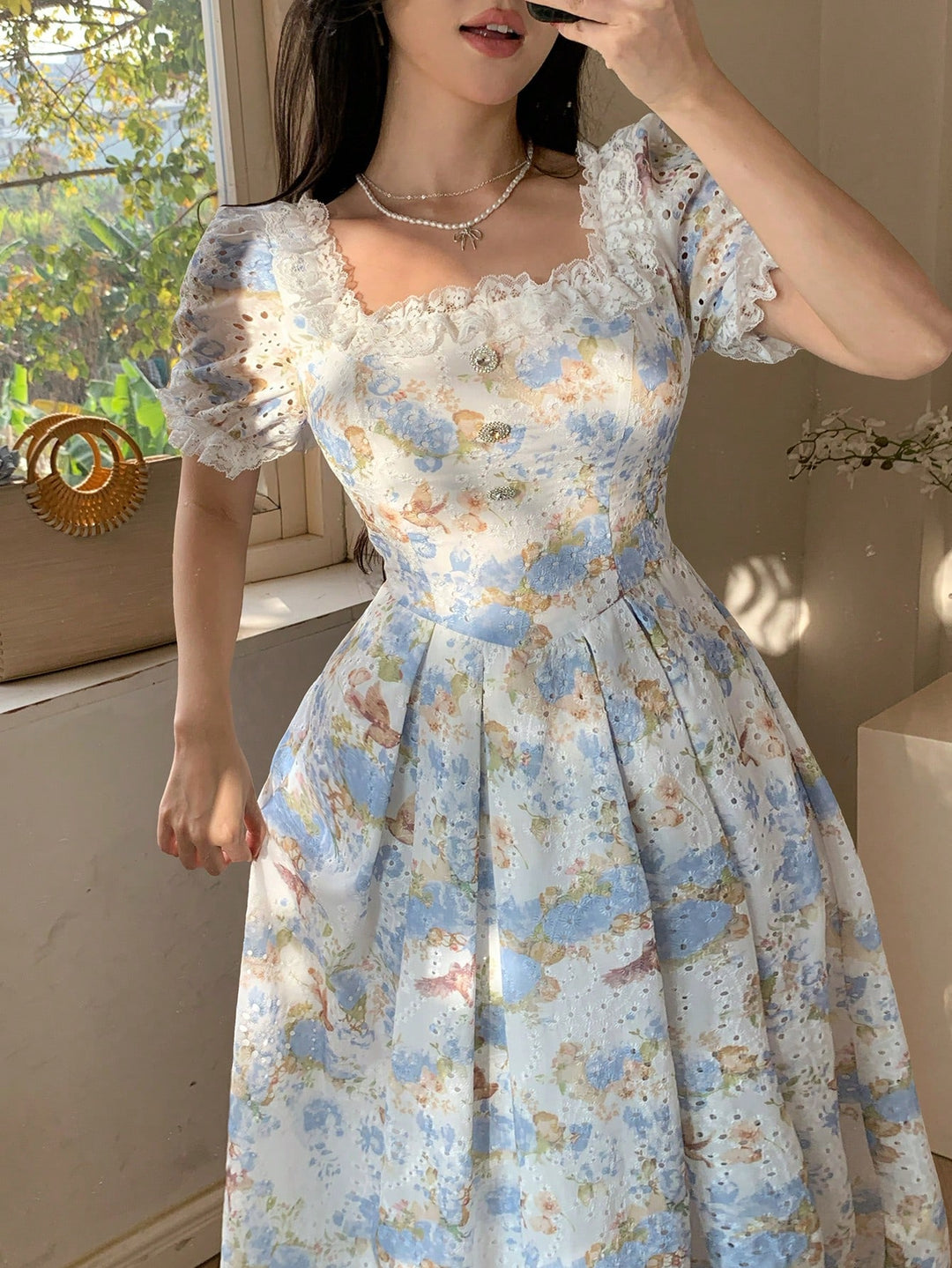 Rochie maxi SHEIN, albastru