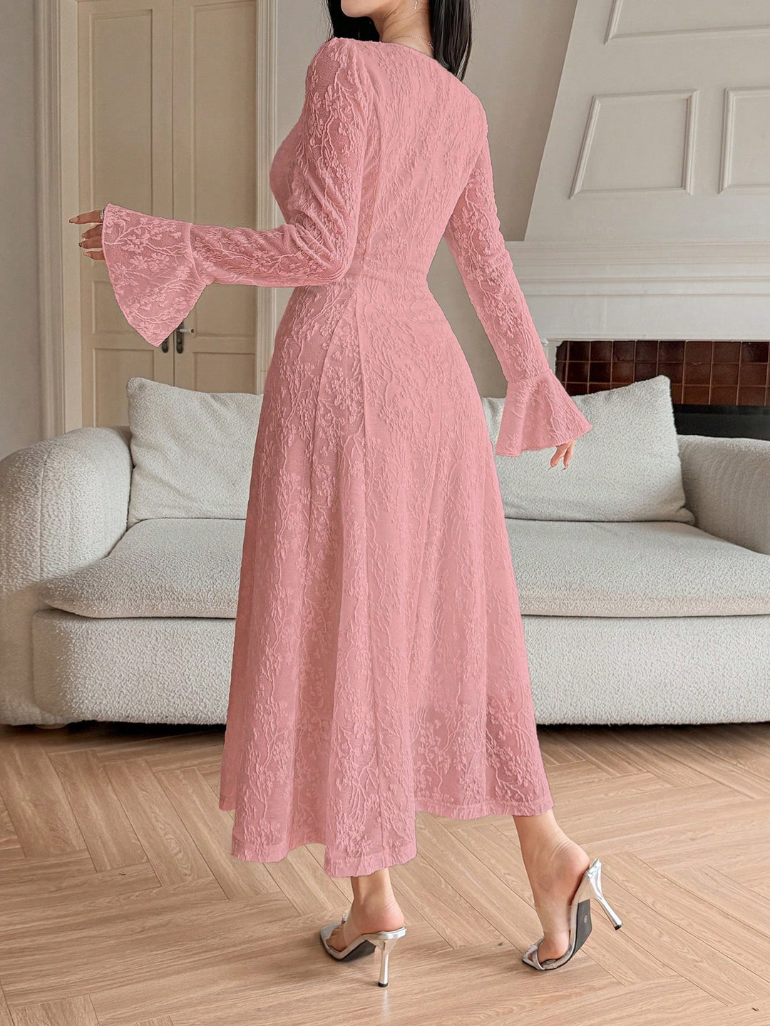 Rochie maxi SHEIN, roz