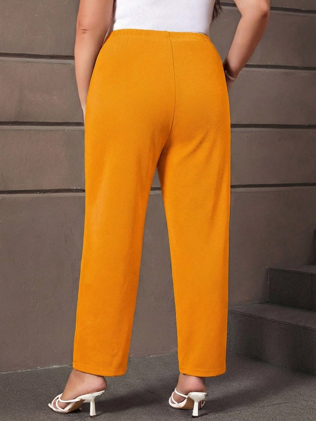 Pantaloni SHEIN, portocaliu