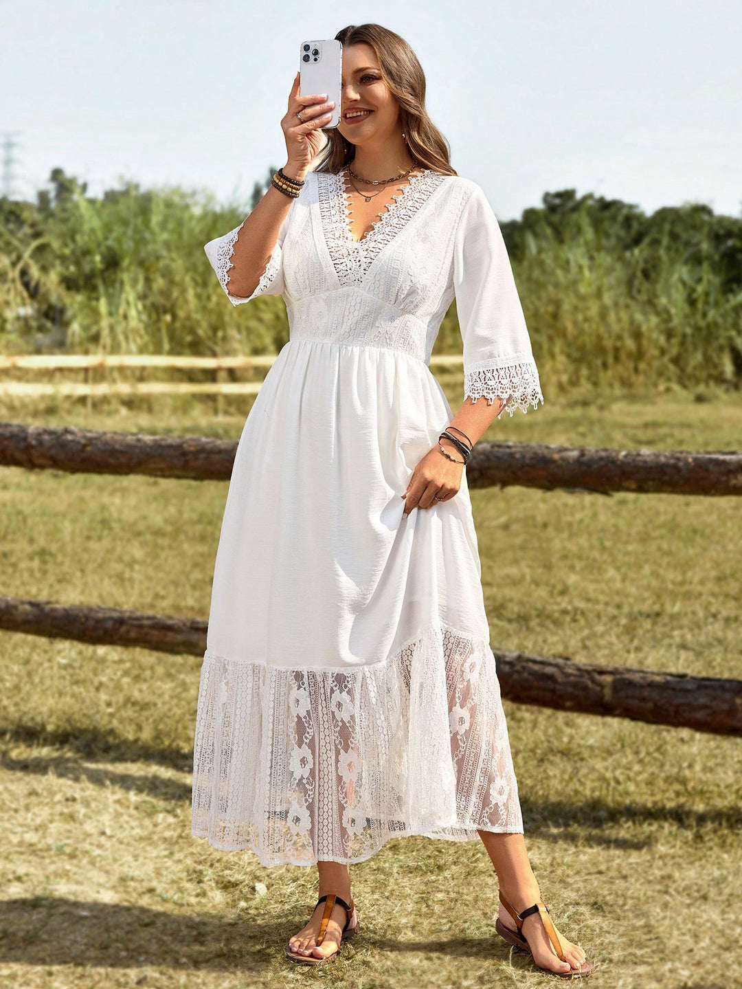 Rochie SHEIN, alb