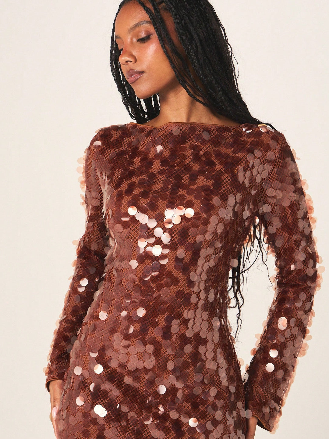 Rochie mini SHEIN, maro