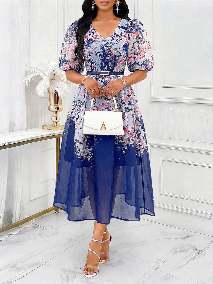 Rochie maxi SHEIN, albastru