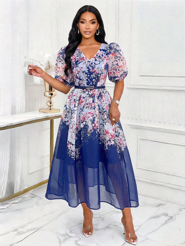 Rochie maxi SHEIN, albastru