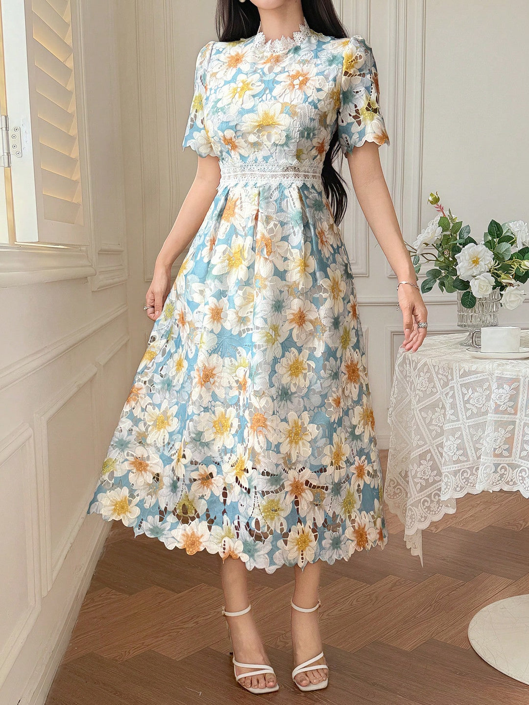 Rochie scurtă SHEIN, albastru