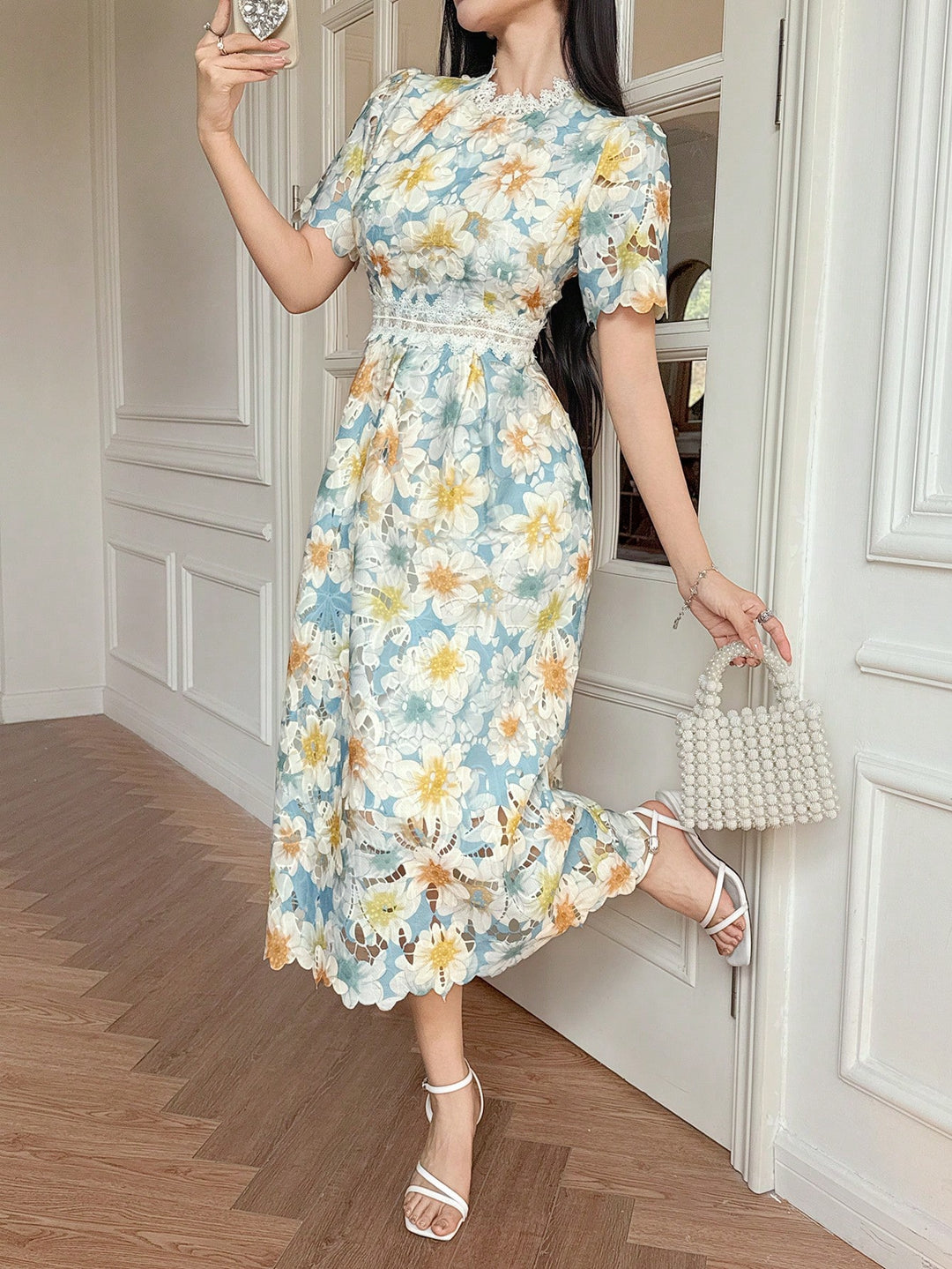 Rochie scurtă SHEIN, albastru