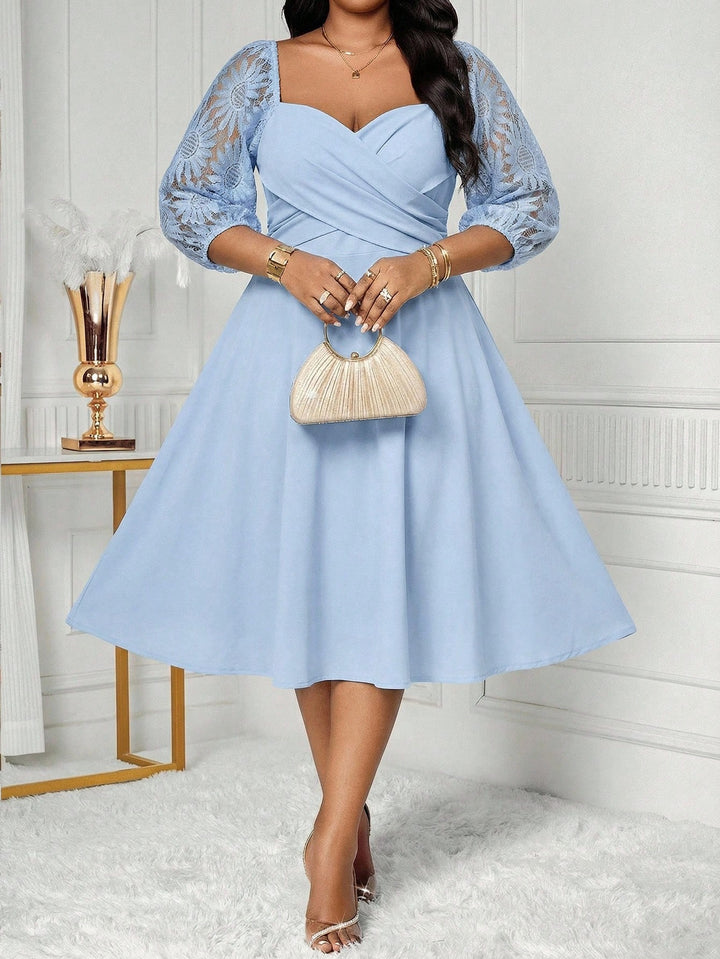 Rochie midi SHEIN, albastru