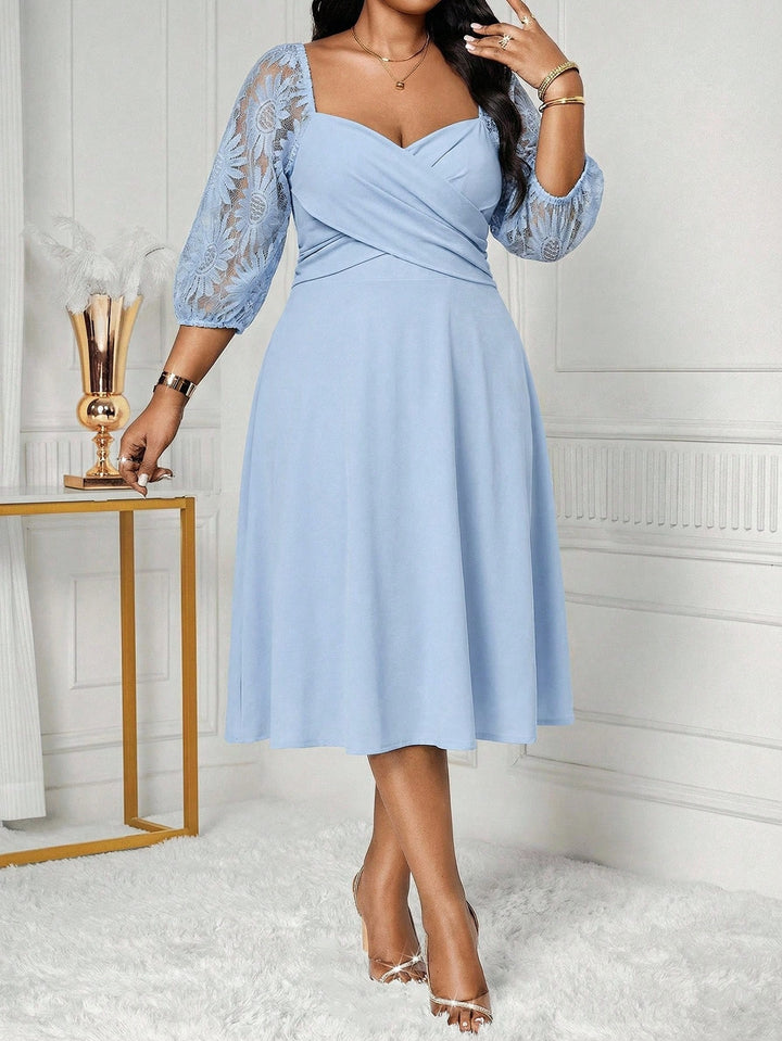 Rochie midi SHEIN, albastru
