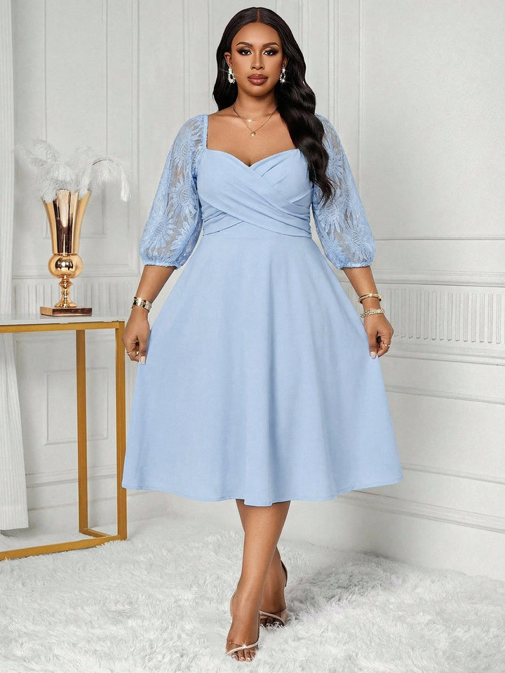 Rochie midi SHEIN, albastru