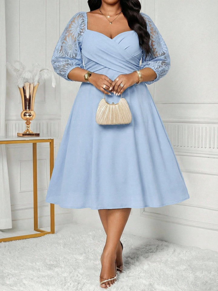 Rochie midi SHEIN, albastru