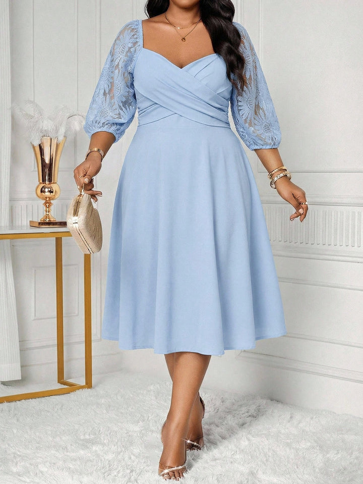 Rochie midi SHEIN, albastru