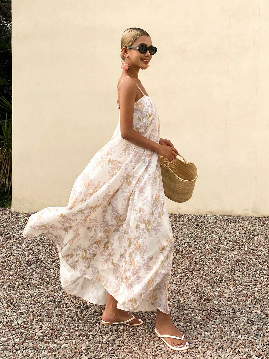 Rochie midi SHEIN, bej