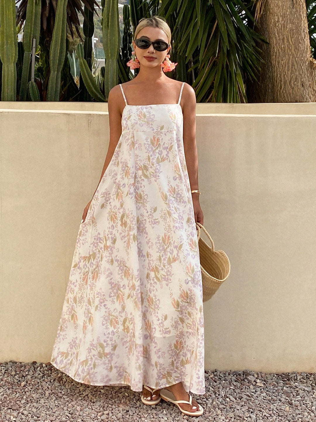 Rochie midi SHEIN, bej