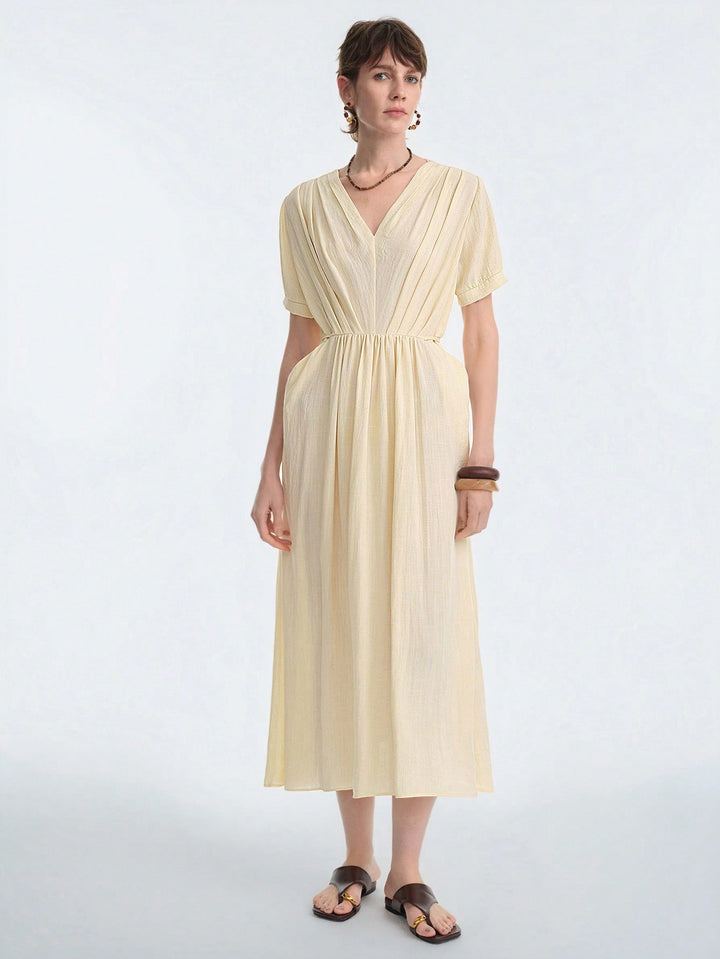 Rochie midi SHEIN, galben