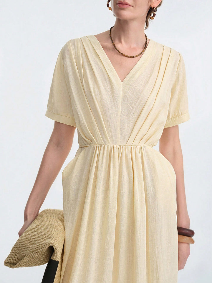 Rochie midi SHEIN, galben