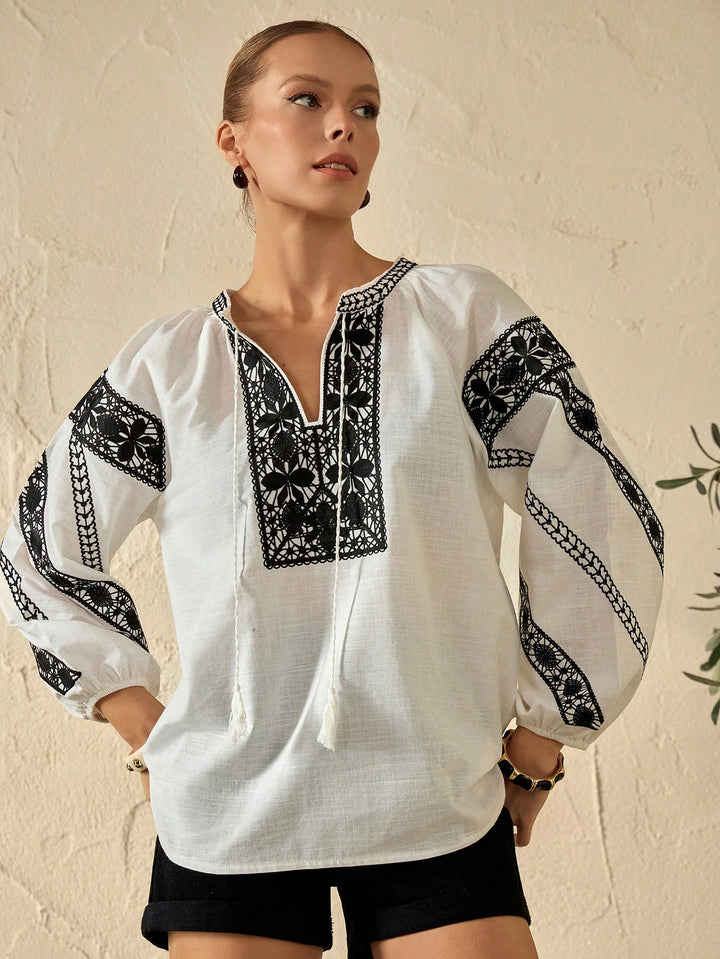 Top SHEIN, alb