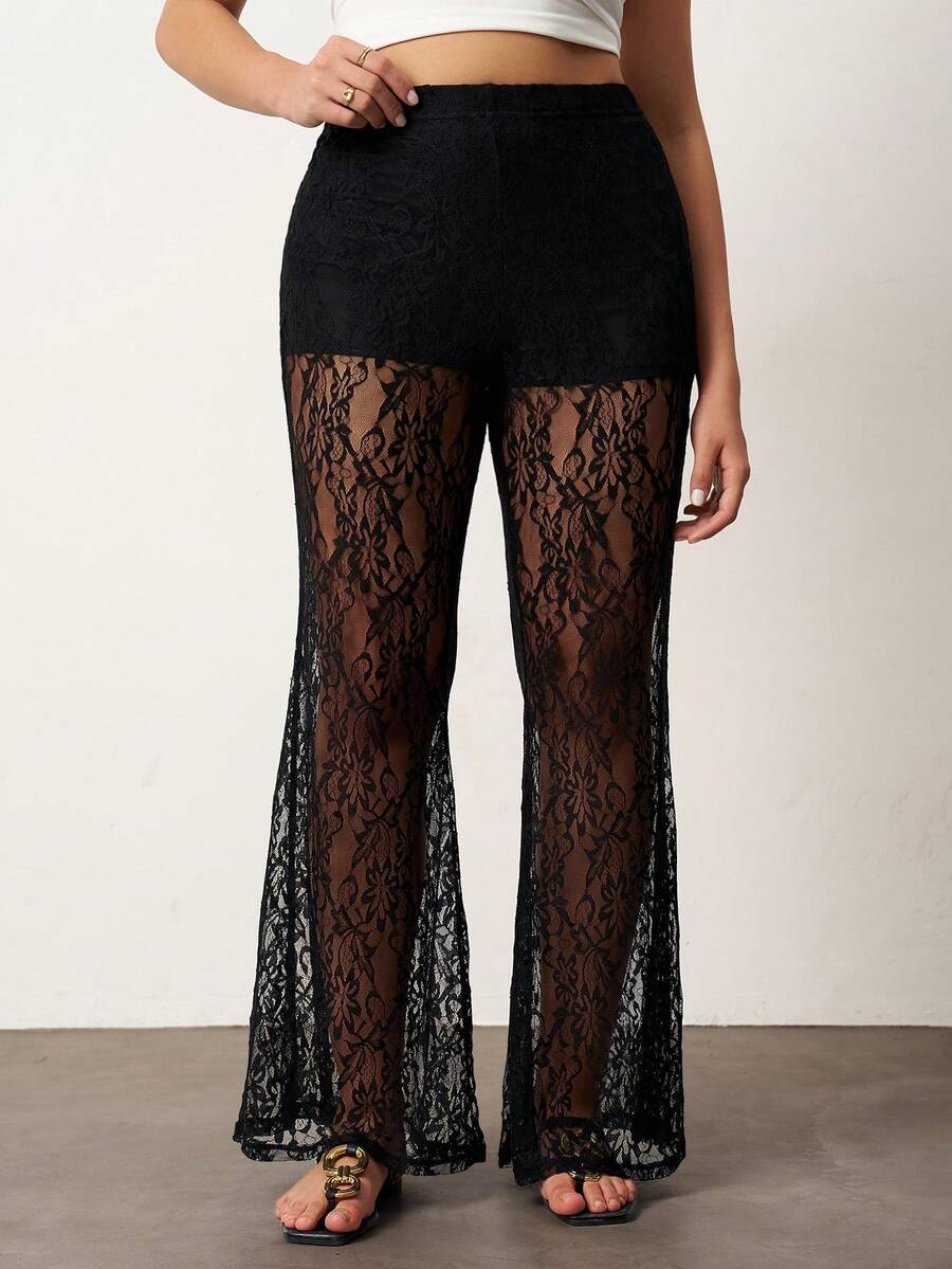 Pantaloni SHEIN, negru