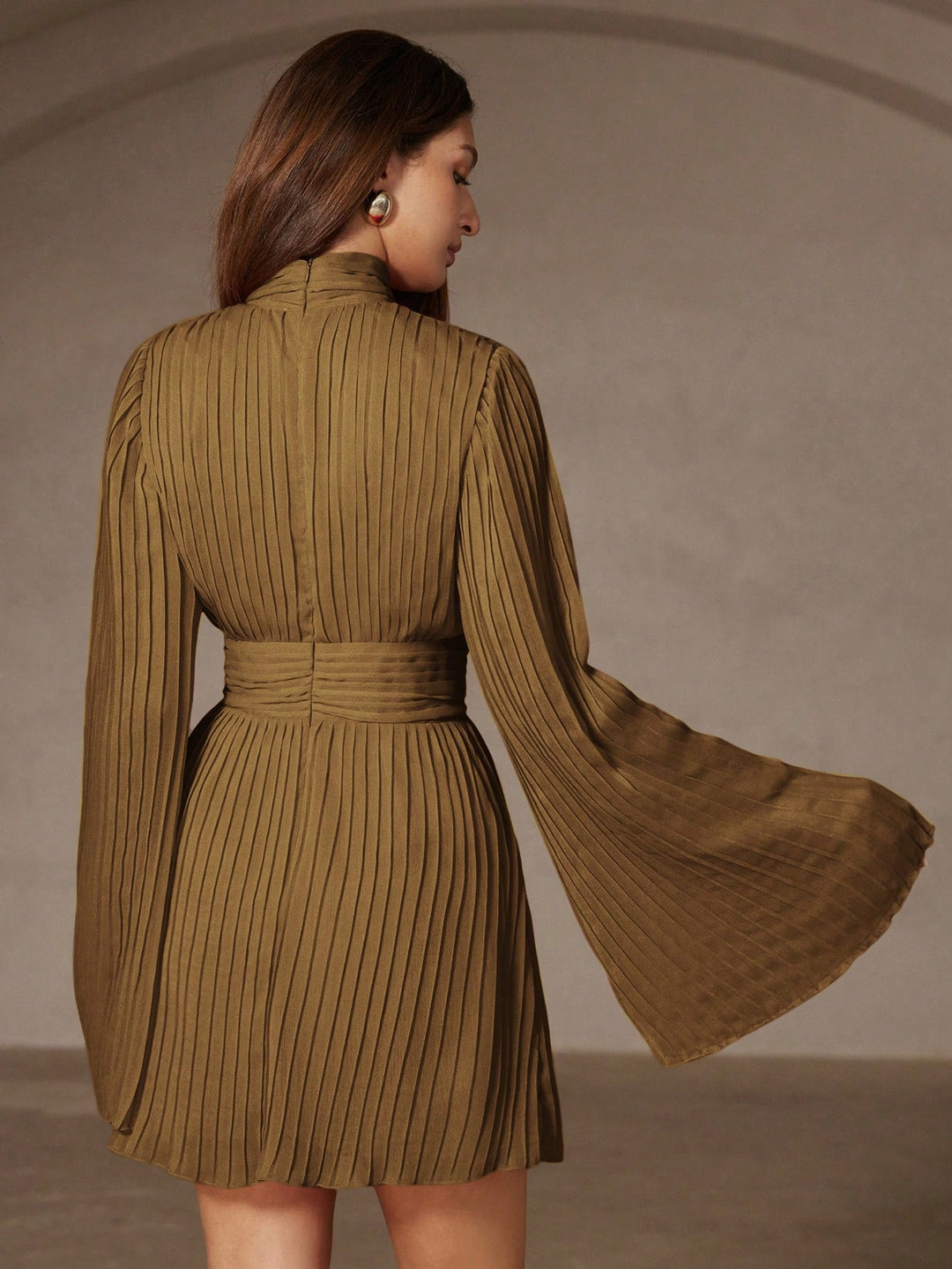 SHEIN mini ruha, barna