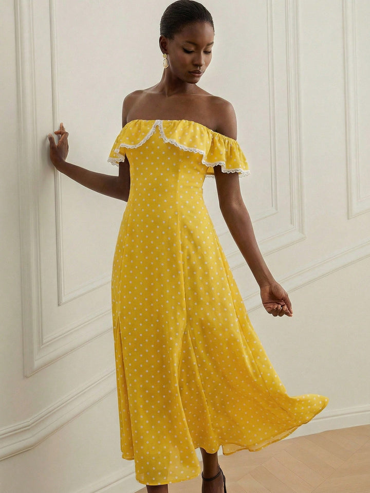 Rochie midi SHEIN, galben