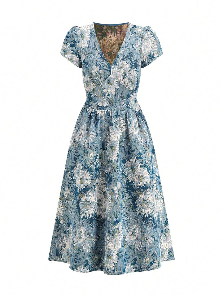 Rochie midi SHEIN, albastru