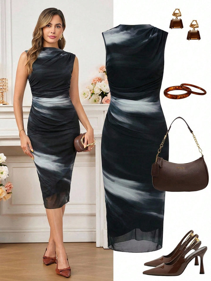 Rochie midi SHEIN, negru