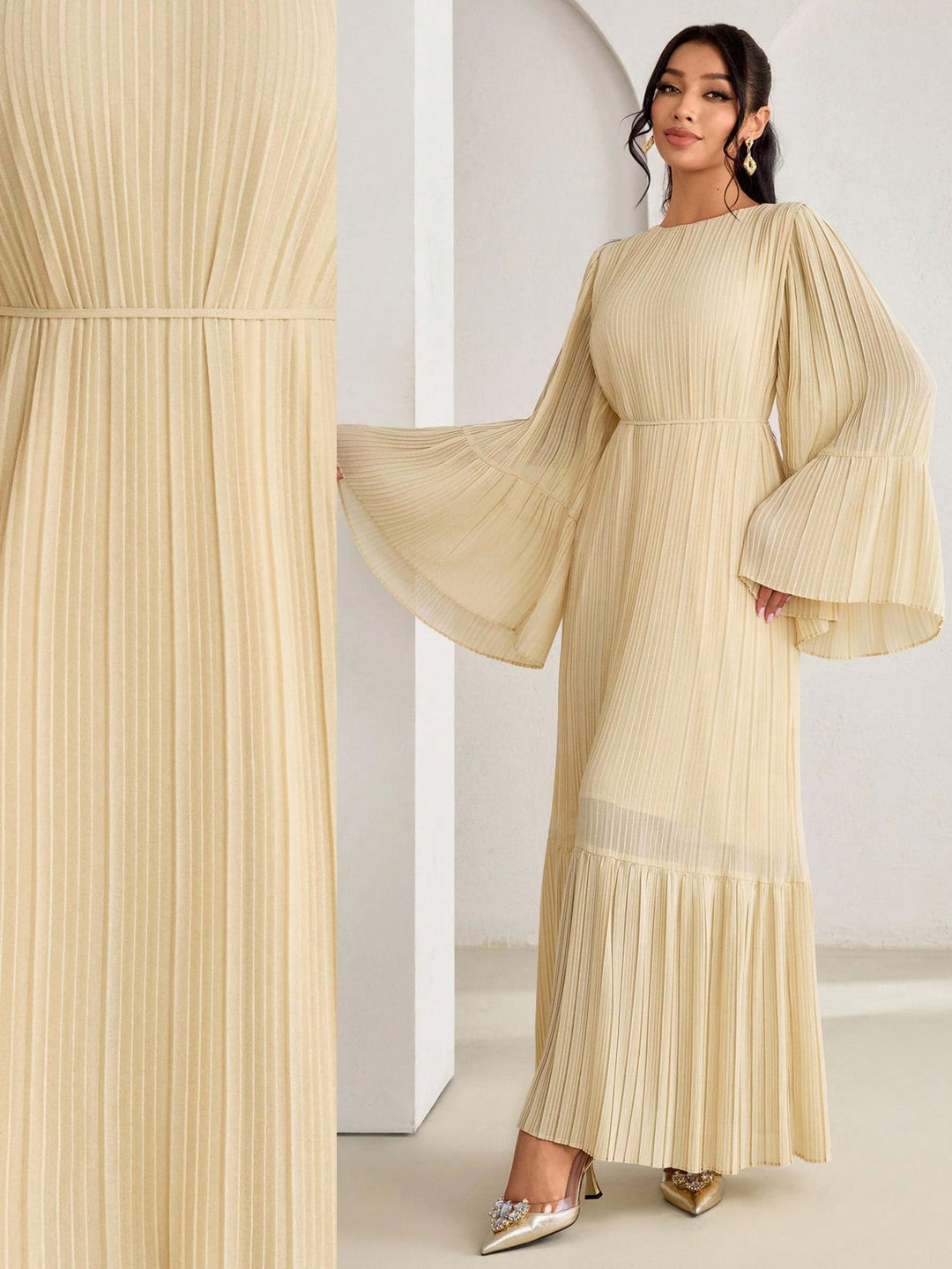 Rochie maxi SHEIN, galben