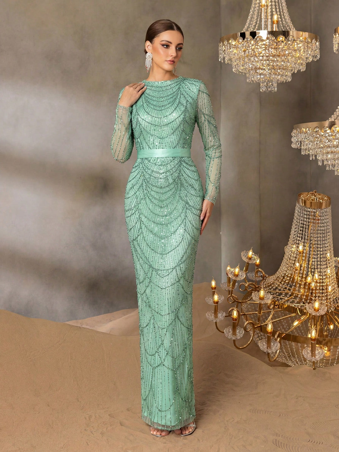 Rochie SHEIN, verde
