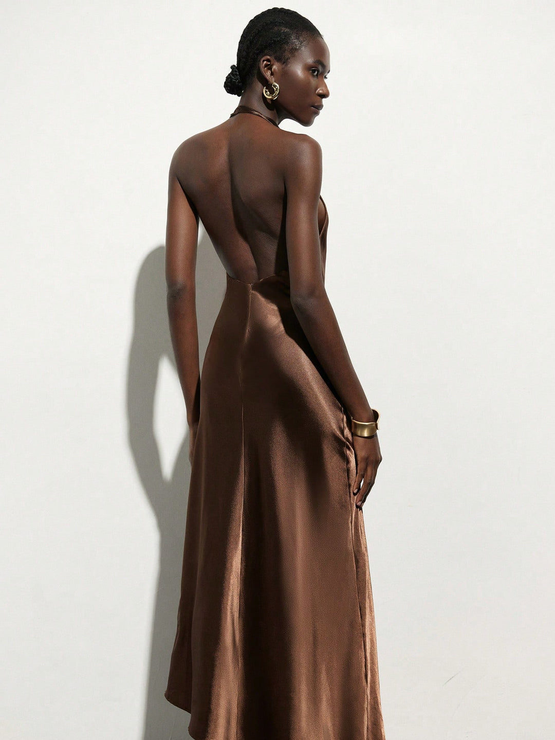 Rochie maxi SHEIN, maro