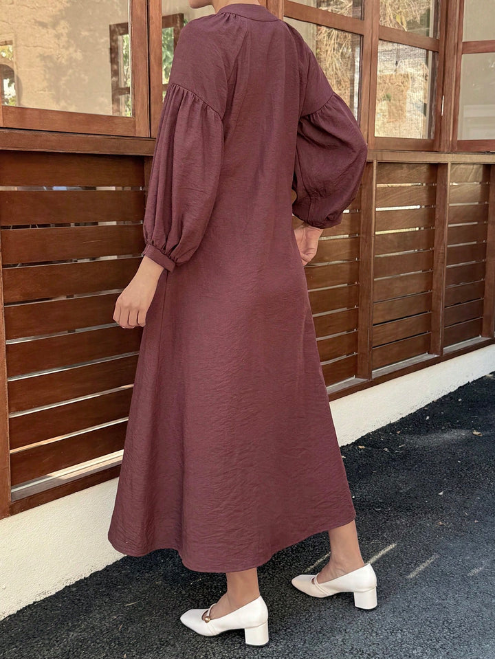 Rochie maxi SHEIN, maro