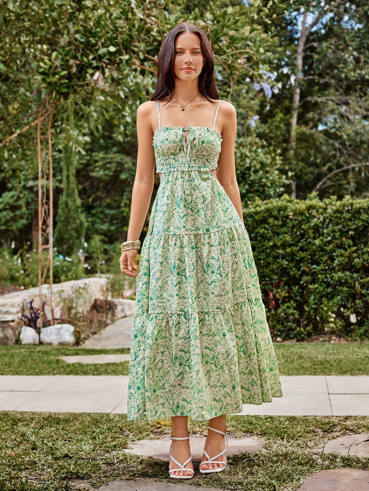 Rochie maxi SHEIN, verde