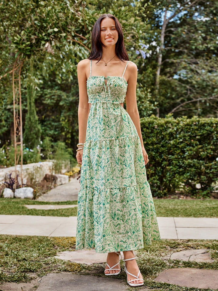 Rochie maxi SHEIN, verde